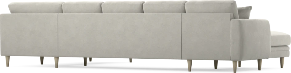 Eden - 3-sits soffa med schäslong vänster och divan höger - Grå