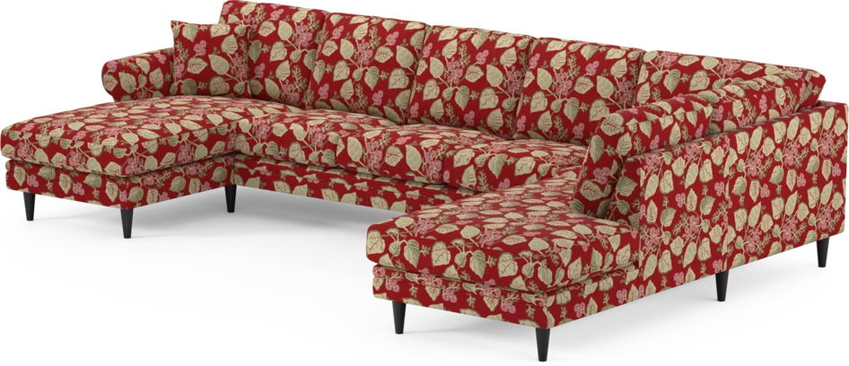 Eden - 3-sits soffa med schäslong vänster och divan höger - Flerfärgad