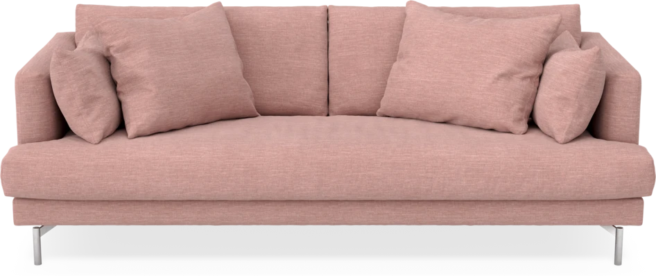 Harper - 3-sits soffa, hel dyna - Rosa