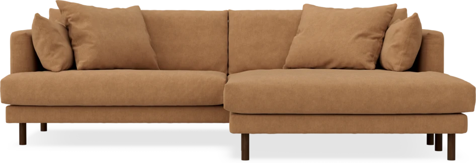 Harper - 4-sits med schäslong XL höger - Gul