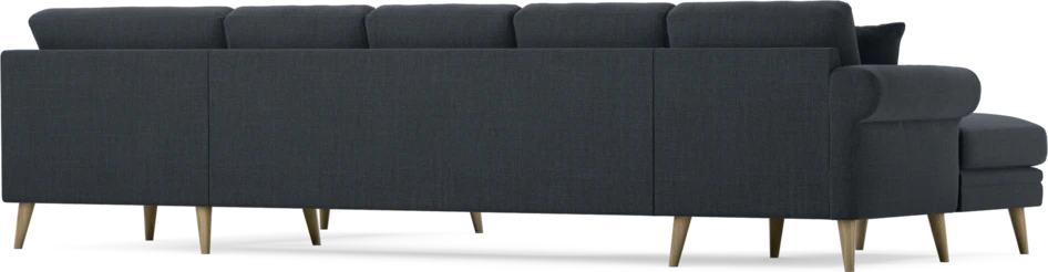 Eden - 3-sits soffa med schäslong vänster och divan höger - Blå