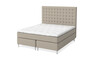 Sleep Delux - Kontinentalsäng, dubbelsäng med bäddmadrass Sleep Delux vit - Beige