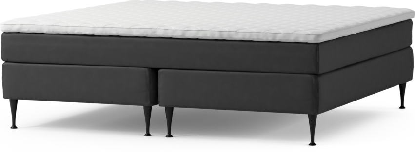 Delux Sense - Kontinentalsäng, dubbelsäng med bäddmadrass och sängben