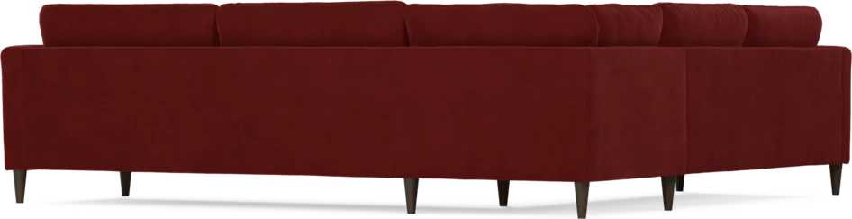 Bridge - Hörnsoffa, 2+3-sits - Röd