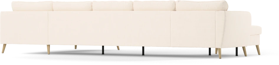 County - 4-sits soffa med schäslong vänster och divan höger - Vit