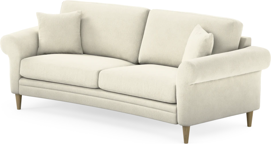 Eden - 2,5-sits soffa svängd - Vit