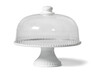 Gateau - Tårtfat, H 25 Ø 28 cm - Vit