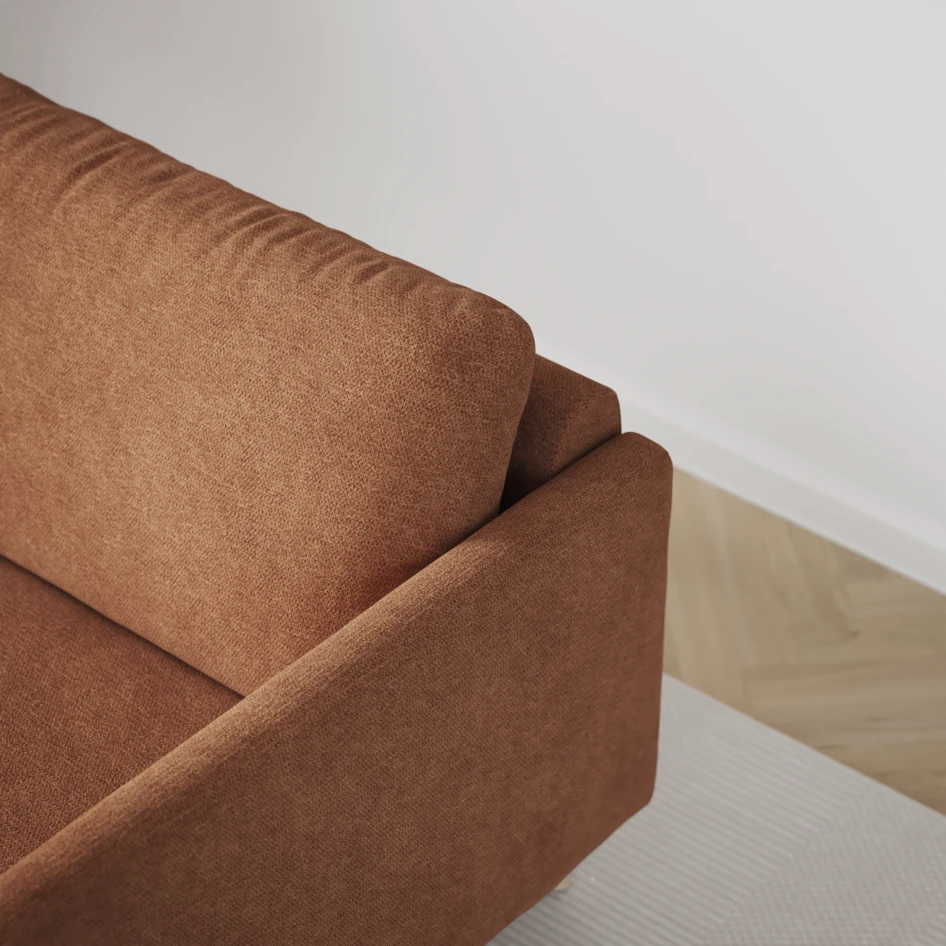 Madison Lux - Hörnsoffa 2+3-sits, hörn 2 - Orange