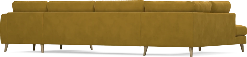 Bridge - 3-sits soffa med divan vänster och schäslong höger - Gul
