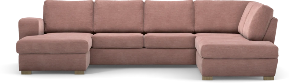 Friday - 3-sits soffa med schäslong vänster och divan höger - Rosa