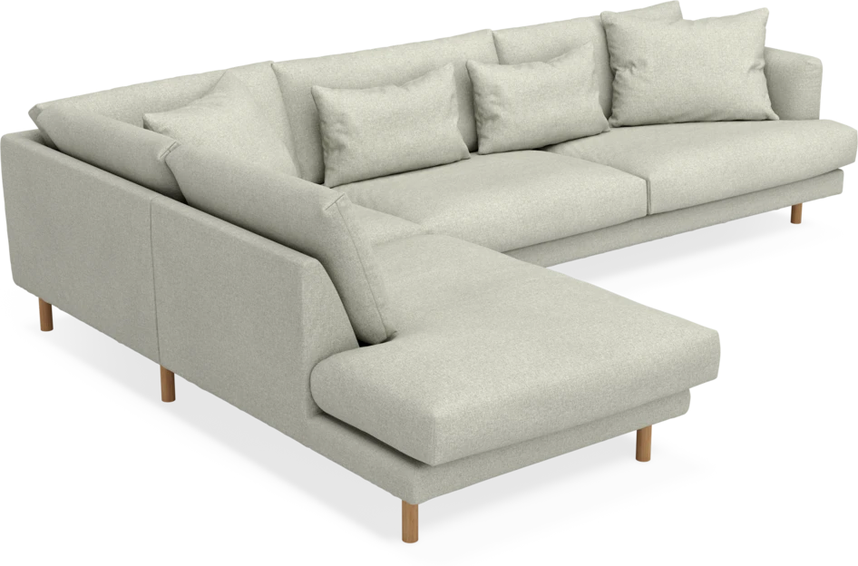 Harper - 3-sits soffa med divan vänster - Beige