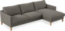 Winston - 3-sits soffa med schäslong, vändbar - Grå
