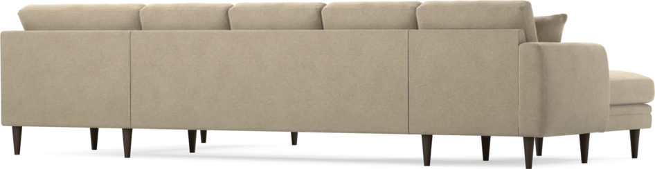 Eden - 3-sits soffa med schäslong vänster och divan höger - Beige
