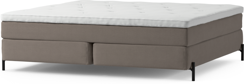 Delux Sense - Kontinentalsäng, dubbelsäng med bäddmadrass och sängben