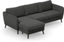 County - 3-sits soffa med flyttbar schäslong - Grå