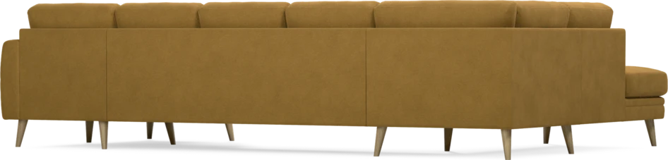 Eden - 3-sits soffa med divan vänster och schäslong höger - Gul