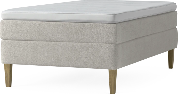 Delux Sense, Kontinentalsäng, enkelsäng 120 cm med bäddmadrass och sängben
