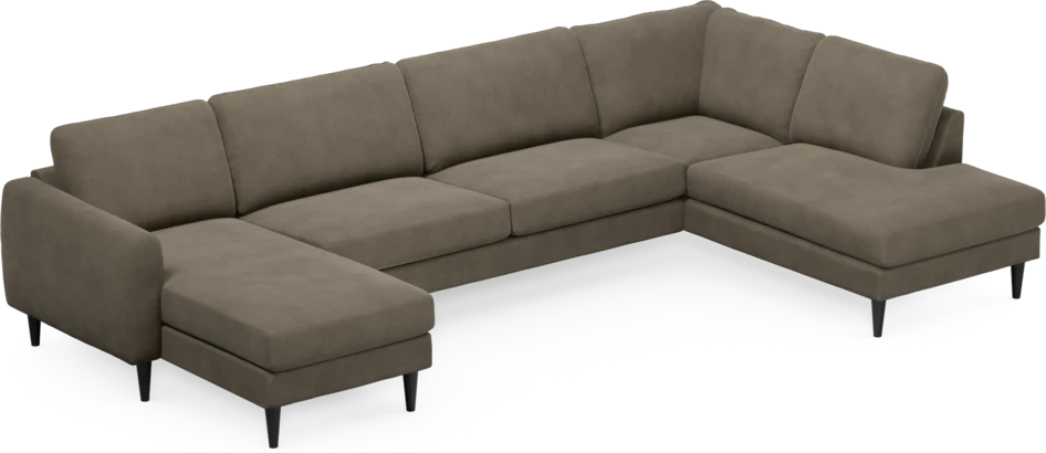 Bridge - 3-sits soffa med schäslong vänster och divan höger - Beige
