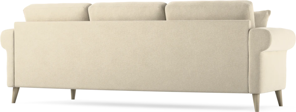 Eden - 3-sits soffa svängd - Beige