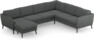 County - Hörnsoffa, 3+2-sits med schäslong vänster - Grå