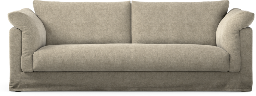 Cherrie - 3-sits soffa, hel dyna och kappa - Beige