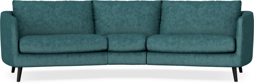 Madison - 3-sits soffa svängd, 90 cm - Turkos