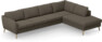 County - 3-sits soffa med divan höger - Brun