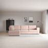 Friday - 2,5-sits soffa med divan vänster - Rosa