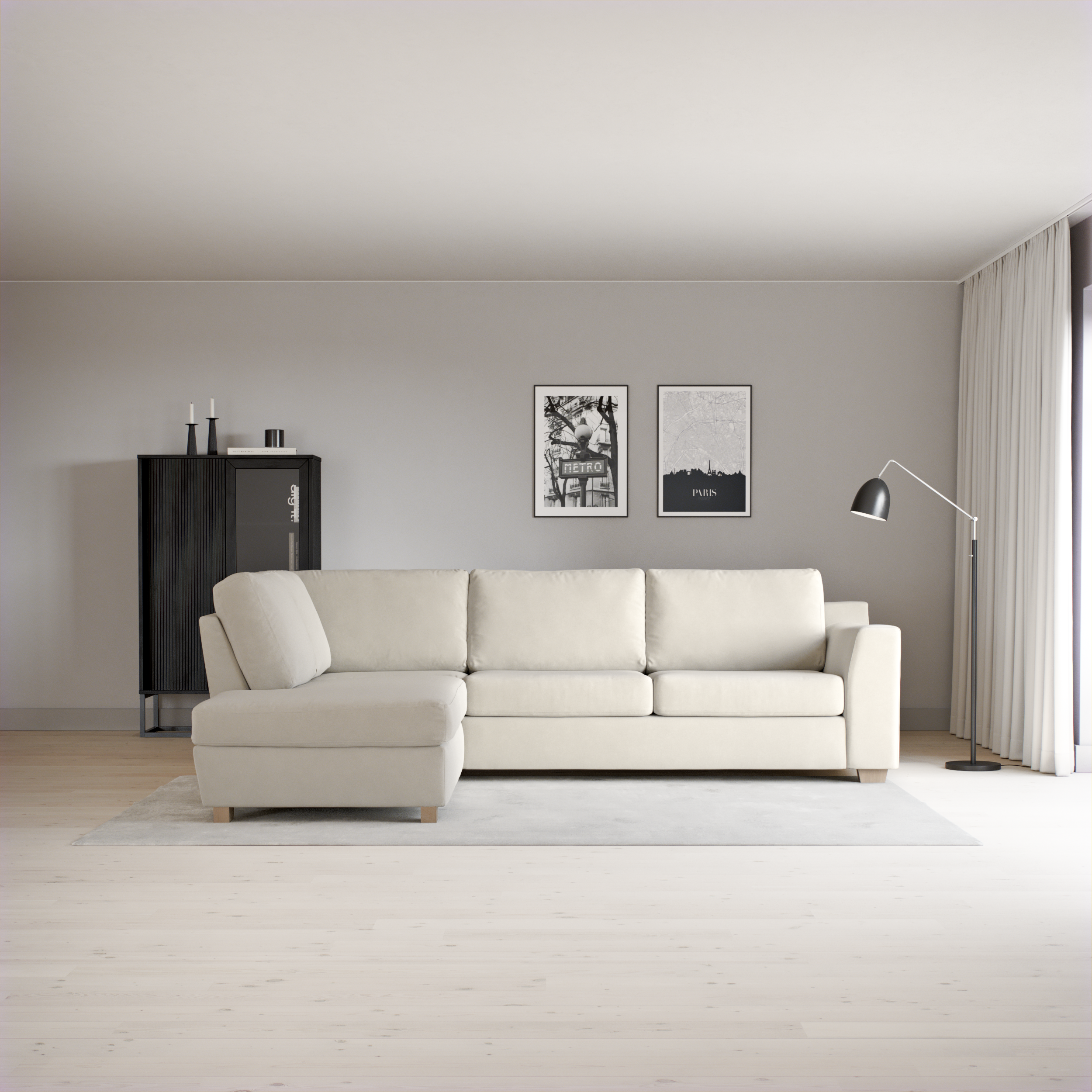 Friday - 2,5-sits soffa med divan vänster - inspiration
