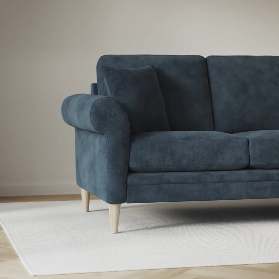 Eden - 3-sits soffa med divan vänster och schäslong höger - Blå