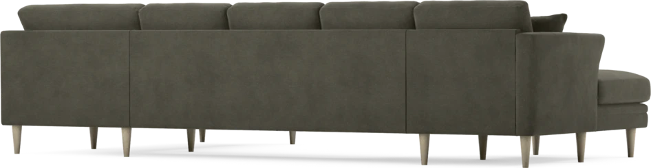 Eden - 3-sits soffa med schäslong vänster och divan höger - Grå