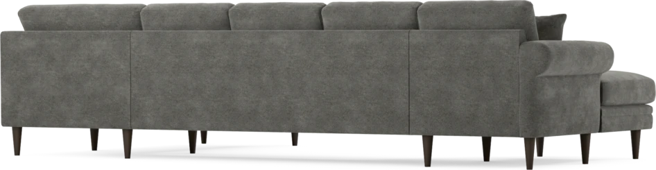 Eden - 3-sits soffa med schäslong vänster och divan höger - Grå