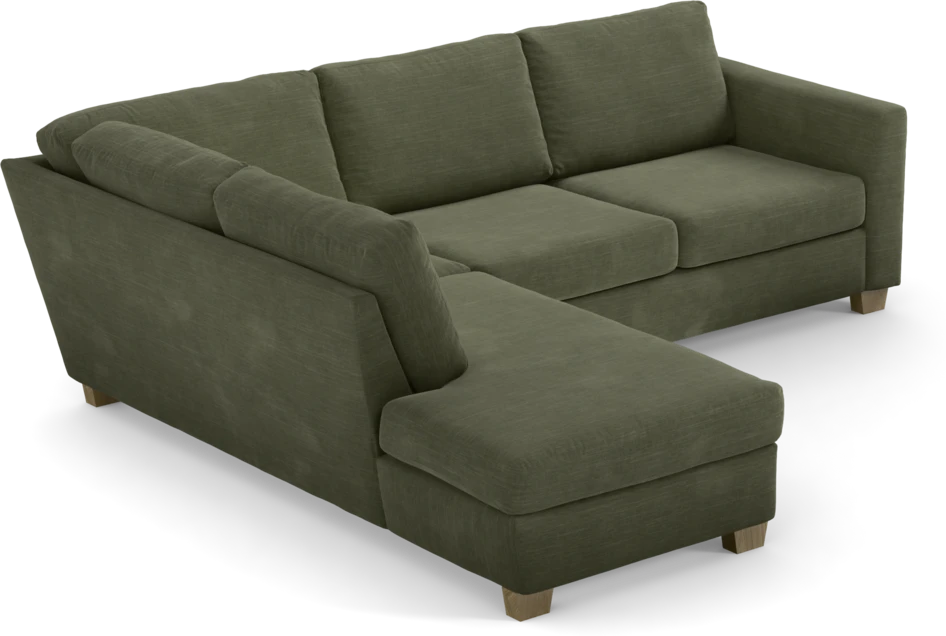 Friday - 2,5-sits soffa med divan vänster - Grön