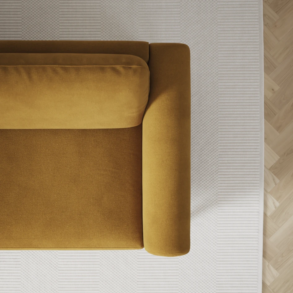 Bridge - 3-sits soffa - Gul