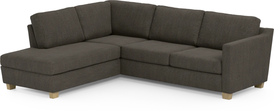 Friday - 2,5-sits soffa med divan vänster - Brun