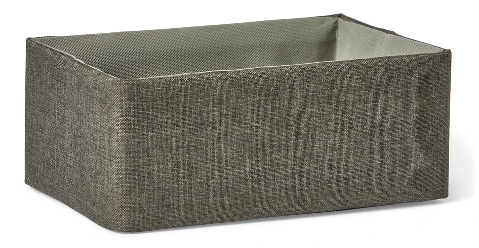 Fredrik - Förvaringslåda, L 24, B 15,5, H 10 cm - Grå