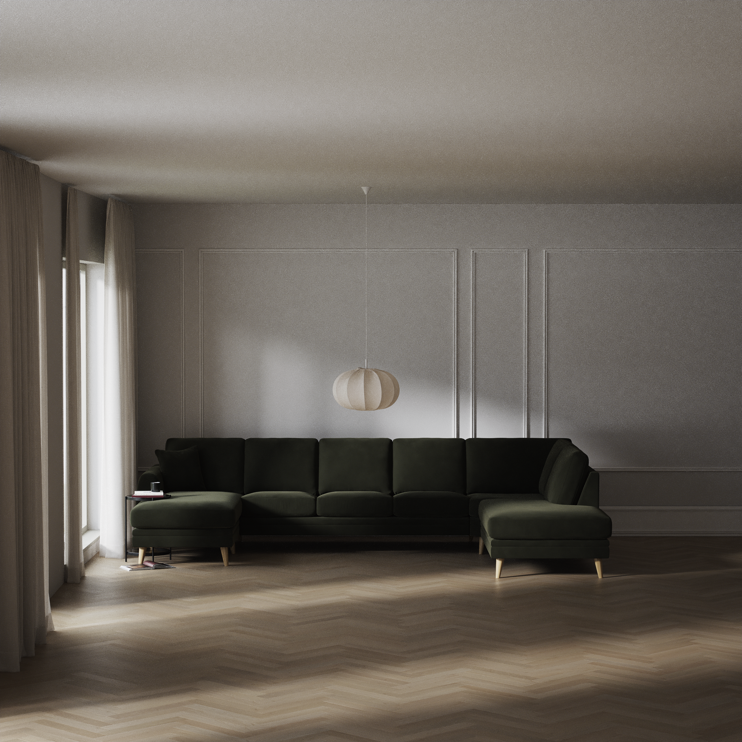 Eden - 3-sits soffa med schäslong vänster och divan höger - inspiration