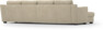 Friday - 2-sits soffa med två schäslonger - Beige