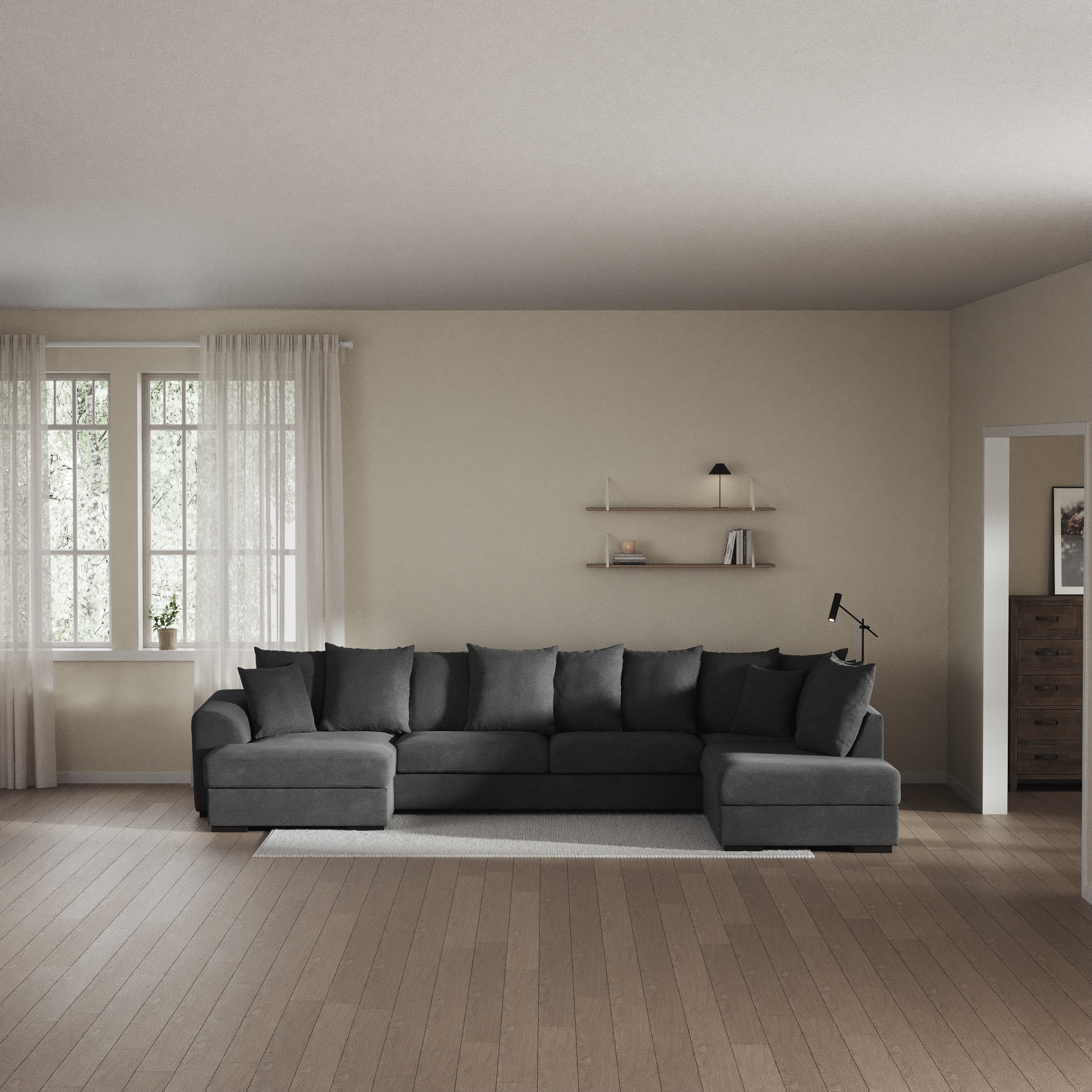 Town - 3-sits soffa med divan höger och schäslong vänster - inspiration