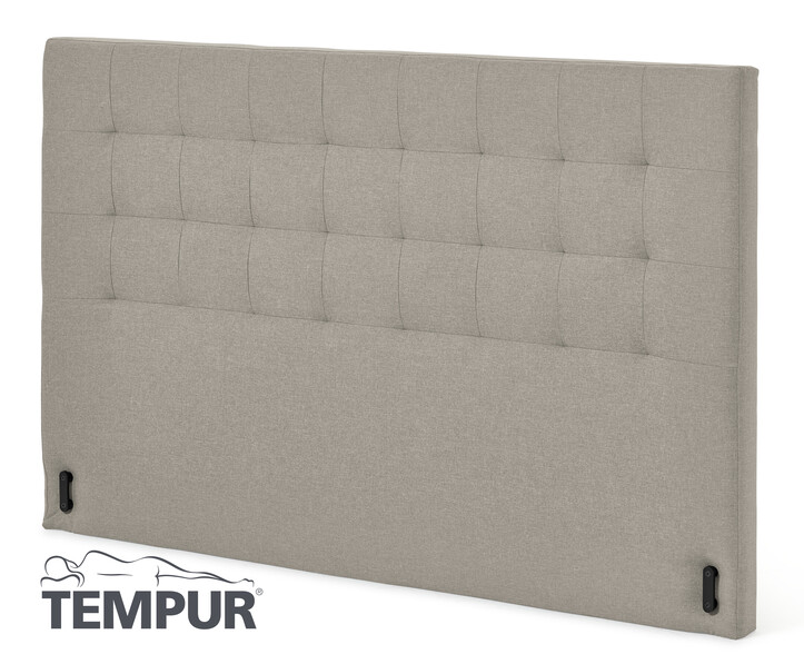 Promise rutig - Sänggavel, 80-210 cm - Beige