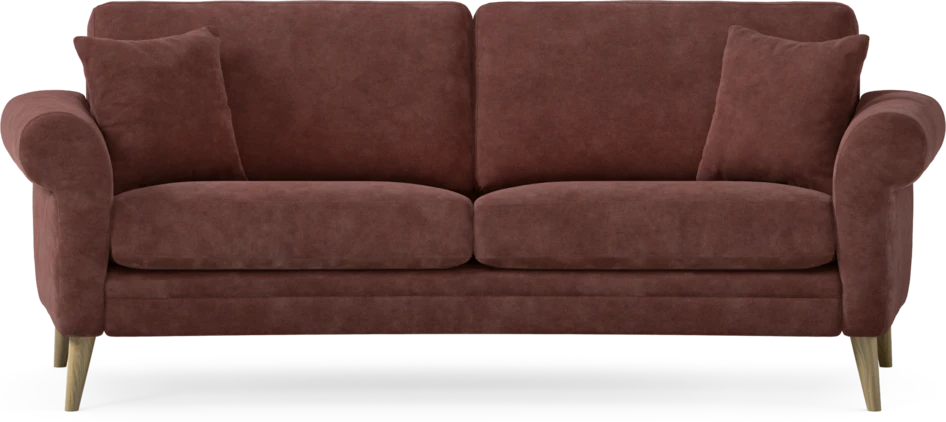 Eden - 2,5-sits soffa svängd - Röd