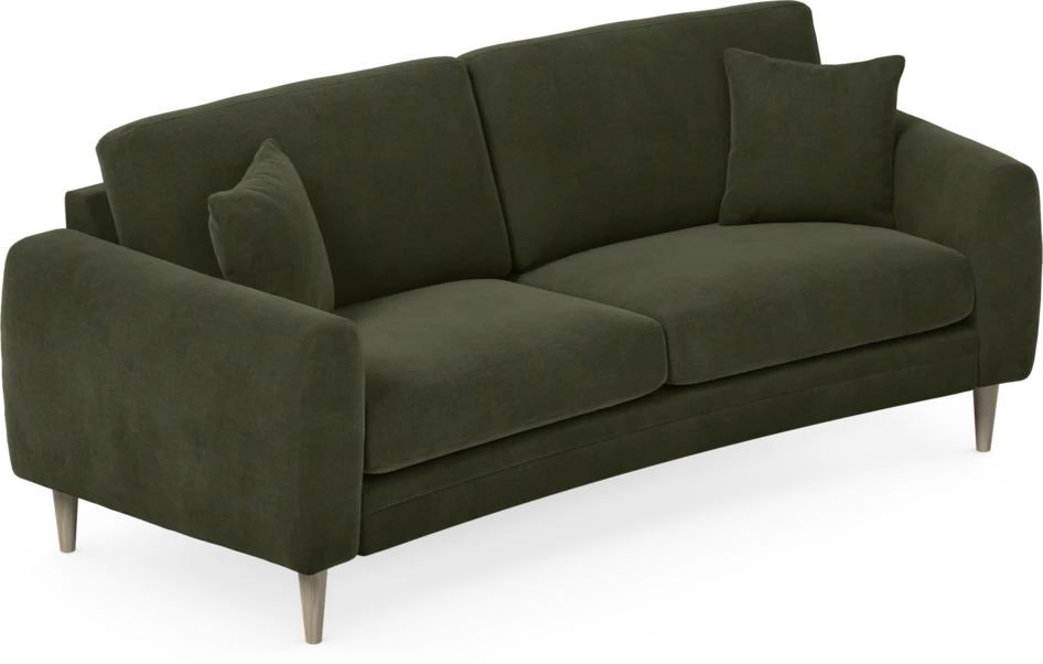 Eden - 2,5-sits soffa svängd - Grön