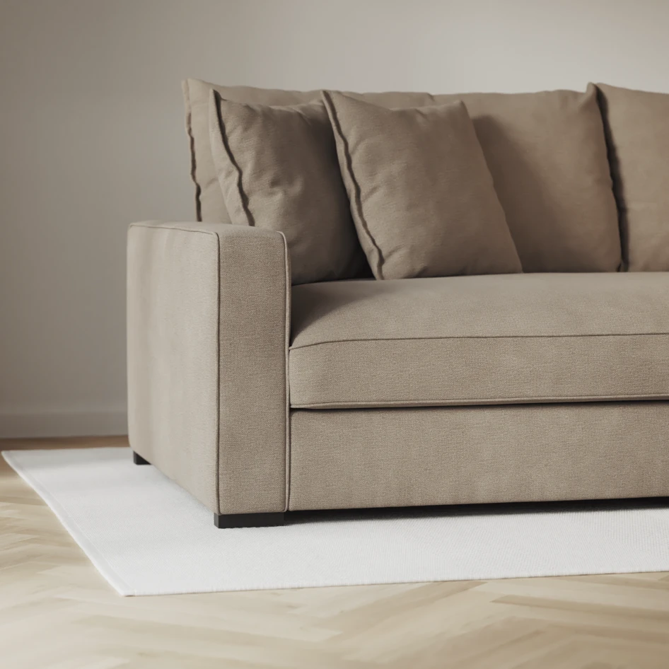 Rossi - 1,5-sits med armstöd höger - Beige