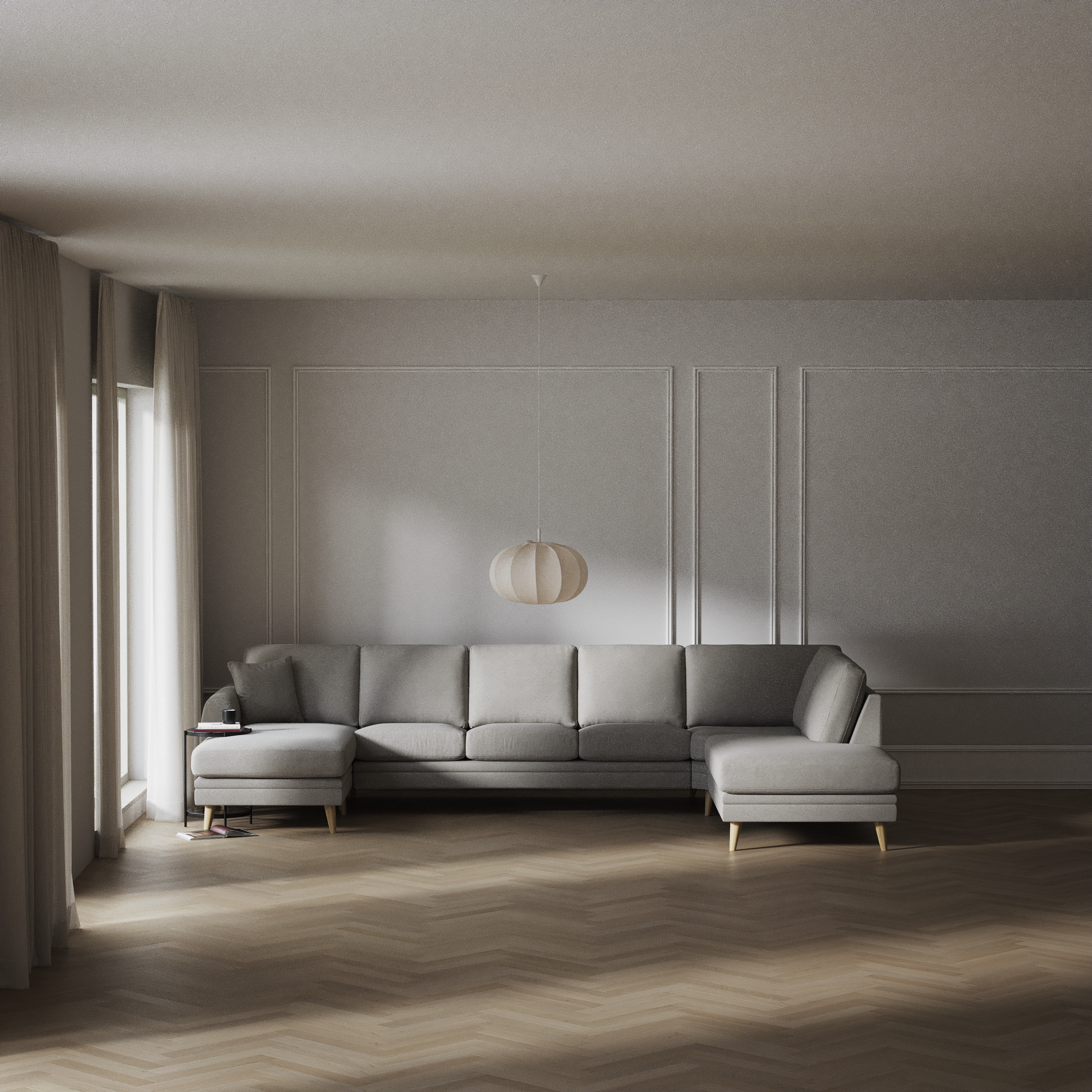 Eden - 3-sits soffa med schäslong vänster och divan höger - inspiration