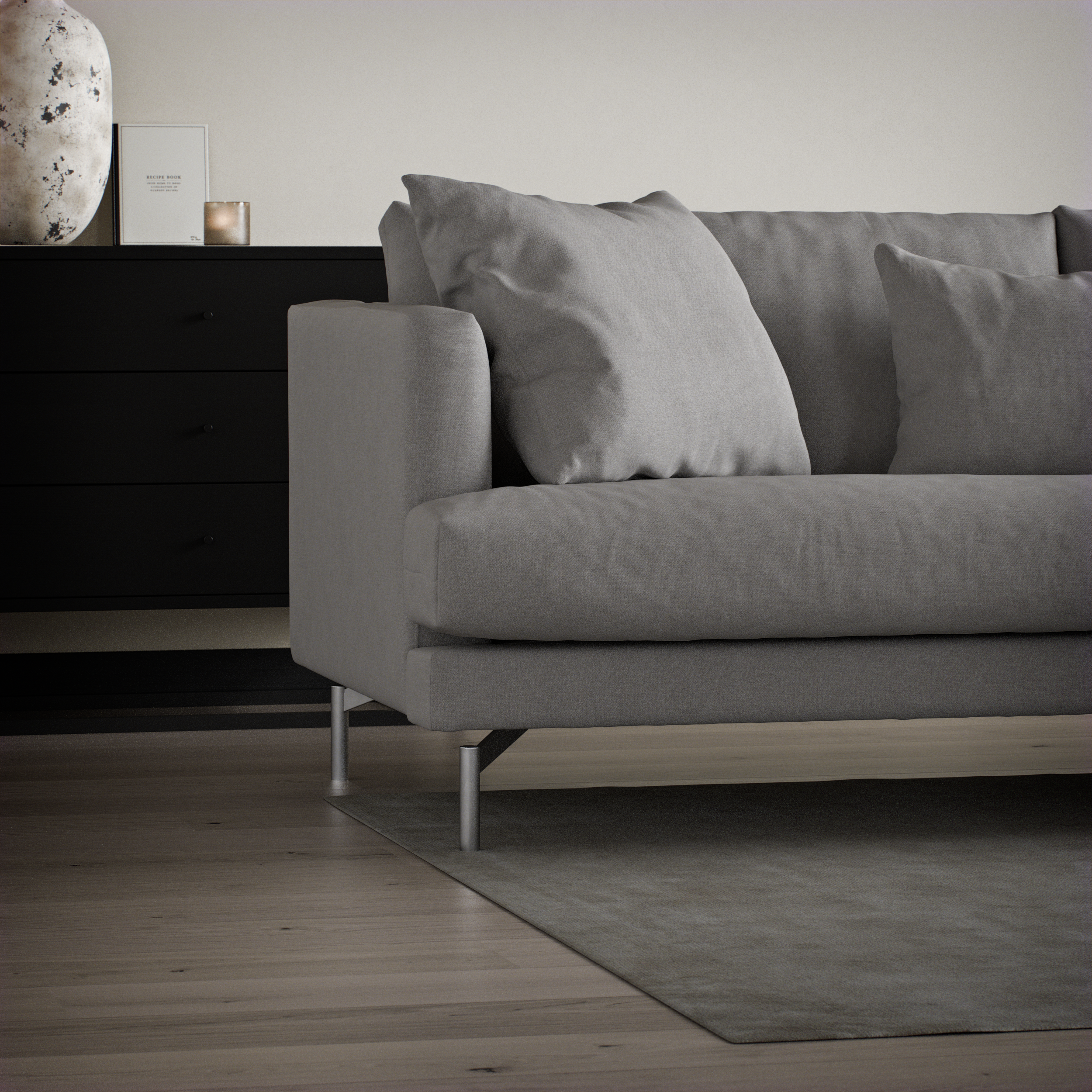 Harper - 3-sits soffa med divan höger - inspiration