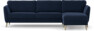 Bridge - 3-sits soffa med schäslong höger - Blå