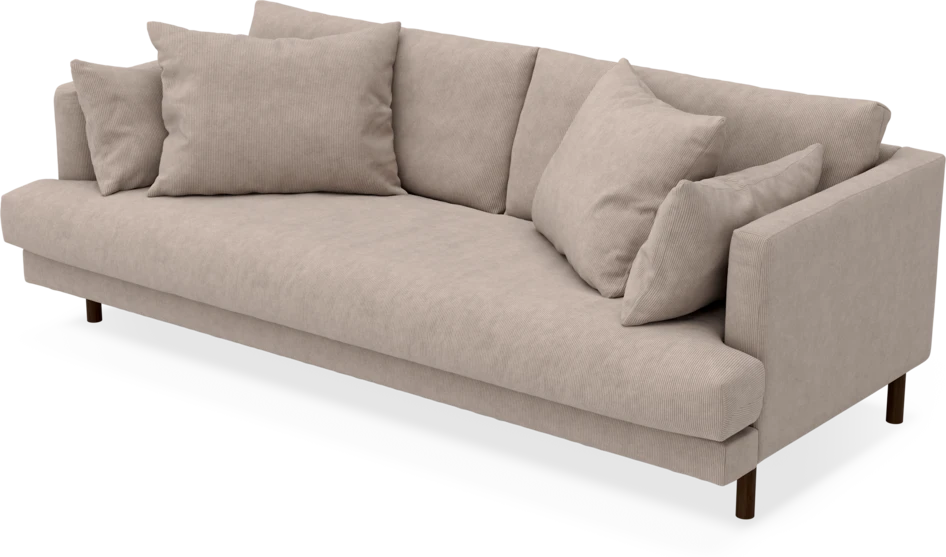Harper - 3-sits soffa, hel dyna - Beige