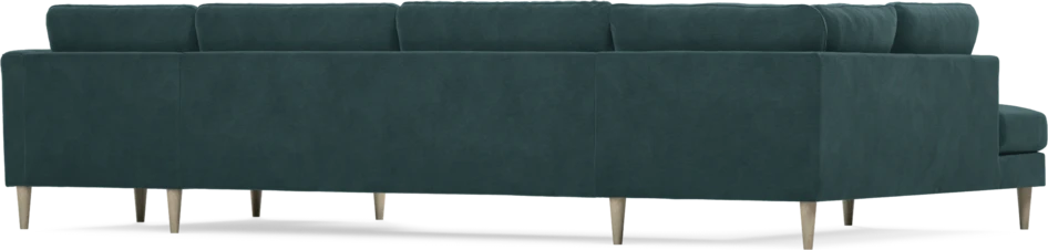 Bridge - 3-sits soffa med divan vänster och schäslong höger - Blå