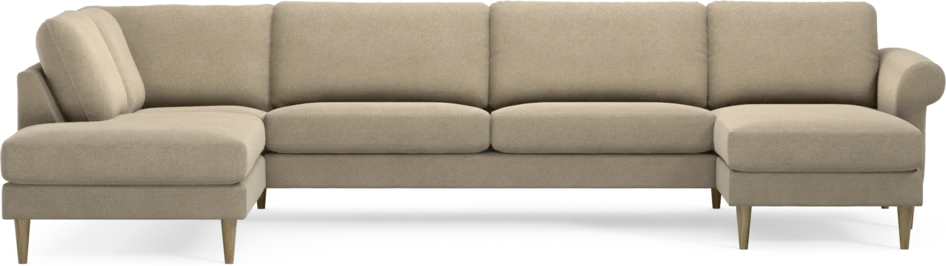 Bridge - 3-sits soffa med divan vänster och schäslong höger - Beige