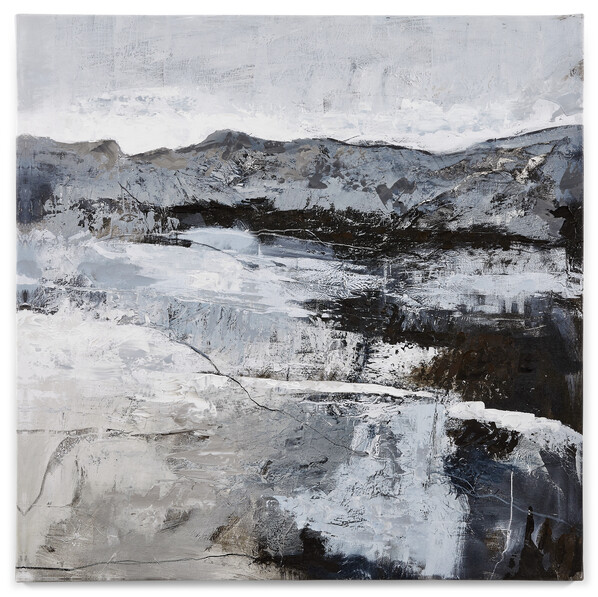 Rising - Tavla, 100x100 cm - Blå